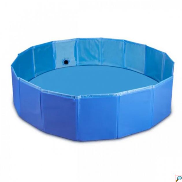 Πτυσσόμενη Πισίνα για Σκύλους Μπλε 20x80cm