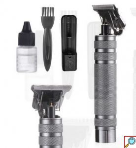 Επαναφορτιζόμενο Trimmer - Κουρευτική Μηχανή KEMEI με Λεπίδες Carbon και Μπαταρία Λιθίου 5W 
