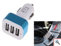 Φορτιστής Αυτοκινήτου με Τρεις Εξόδους USB