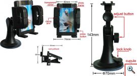 Universal Βάση Στήριξης Αυτοκίνητου για Κινητά, iPhone, Mp3, Mp4 και GPS