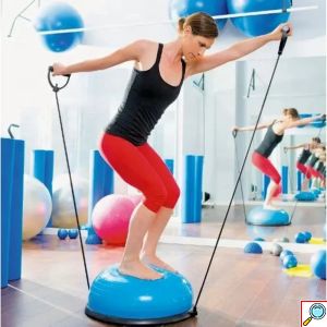 Ημισφαιρική Μπάλα Ισορροπίας με Λάστιχα & Αντλία 58cm