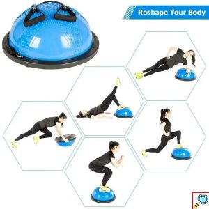 Ημισφαιρική Μπάλα Ισορροπίας με Λάστιχα & Αντλία 58cm