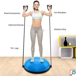 Ημισφαιρική Μπάλα Ισορροπίας με Λάστιχα & Αντλία 58cm