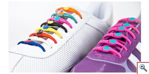 Κορδόνια Σιλικόνης V - Tie σε Διάφορα Χρώματα για τα Παπούτσια σας