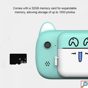 Instant Παιδική Φωτογραφική Μηχανή A7 με Θερμική Εκτύπωση Χωρίς Μελάνι σε 2 Χρώματα