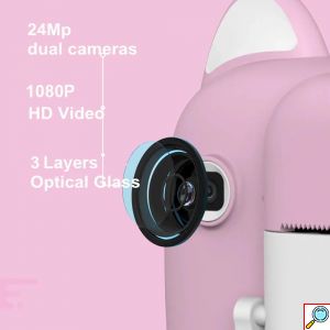 Instant Παιδική Φωτογραφική Μηχανή A7 με Θερμική Εκτύπωση Χωρίς Μελάνι σε 2 Χρώματα