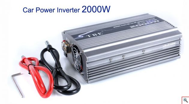 Inverter Αυτοκινήτου 2000 Watt 12V