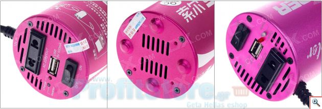 Inverter Αυτοκινήτου 200W 12V σε 220V με Θύρα USB - BStone JZY-200