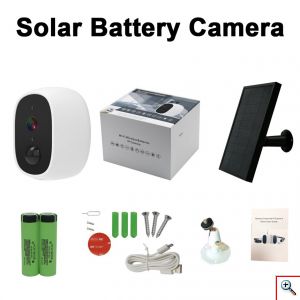 Mini Ηλιακή Αδιάβροχη Ασύρματη IP WiFi Κάμερα Full HD 1080p με Ηλιακό Πάνελ με Φακό 3.6mm Hebeiros