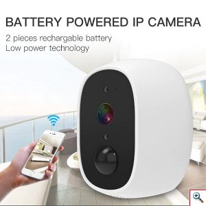 Mini Ηλιακή Αδιάβροχη Ασύρματη IP WiFi Κάμερα Full HD 1080p με Ηλιακό Πάνελ με Φακό 3.6mm Hebeiros