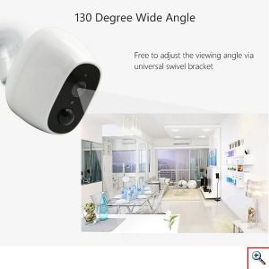 Mini Ηλιακή Αδιάβροχη Ασύρματη IP WiFi Κάμερα Full HD 1080p με Ηλιακό Πάνελ με Φακό 3.6mm Hebeiros