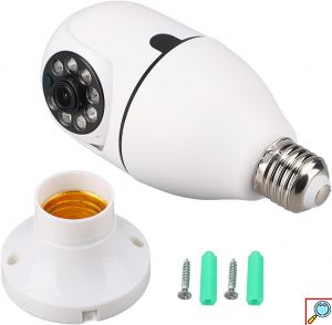 IP Κάμερα Παρακολούθησης - Ασφαλείας 1080p E27 με WiFi Εσωτερικού Χώρου με Νυχτερινή Λήψη 360 Μοίρες - Αμφίδρομη Επικοινωνία & Micro SD Θύρα.