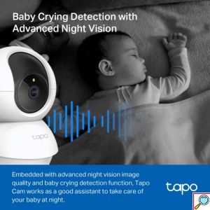 IP Κάμερα Παρακολούθησης Wi-Fi Full HD 1080p με Αμφίδρομη Επικοινωνία, Pan/Tilt & Ανίχνευση Κίνησης - Tapo
