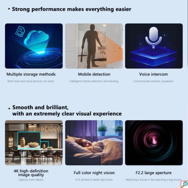 IP Κάμερα Wi-Fi Full HD+ 3MP με Ανίχνευση Κίνησης & Νυχτερινή Όραση - Andowl