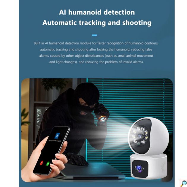 IP Κάμερα Wi-Fi Full HD+ 3MP με Ανίχνευση Κίνησης & Νυχτερινή Όραση - Andowl