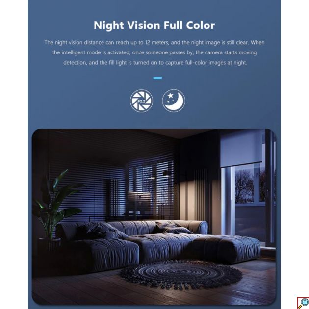 IP Κάμερα Wi-Fi Full HD+ 3MP με Ανίχνευση Κίνησης & Νυχτερινή Όραση - Andowl