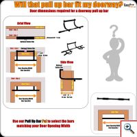 Iron Gym Μονόζυγο Πόρτας - Μπάρα Εκγύμνασης για δυνατό και καλλίγραμμο σώμα