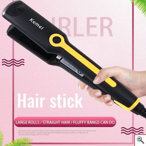 Kemei® Επαγγελματική Ισιωτική - Πρέσα Μαλλιών 39W με Κεραμικές Πλάκες - Μαύρη