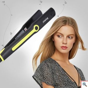 Kemei® Επαγγελματική Ισιωτική - Πρέσα Μαλλιών 39W με Κεραμικές Πλάκες - Μαύρη