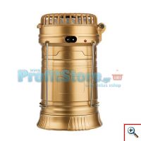 Επαναφορτιζόμενο Πτυσσόμενο Ηλιακό Φανάρι & Φακός με Ανεμιστήρα Camping Led 1W+6LED & PowerBank JD-1799A