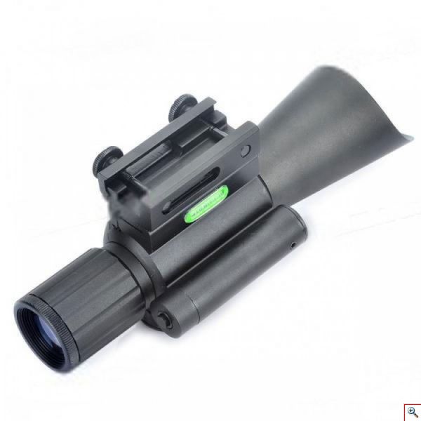 Διόπτρα Μονόκυαλο Σκοπευτικό - Hunting Rifle Scope JGBGM7 Illuminated + Red Laser