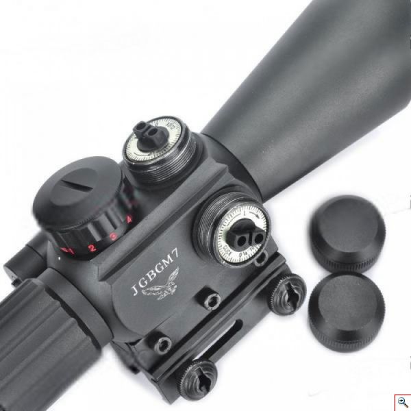 Διόπτρα Μονόκυαλο Σκοπευτικό - Hunting Rifle Scope JGBGM7 Illuminated + Red Laser