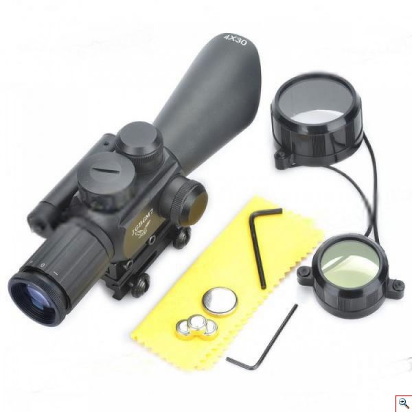 Διόπτρα Μονόκυαλο Σκοπευτικό - Hunting Rifle Scope JGBGM7 Illuminated + Red Laser