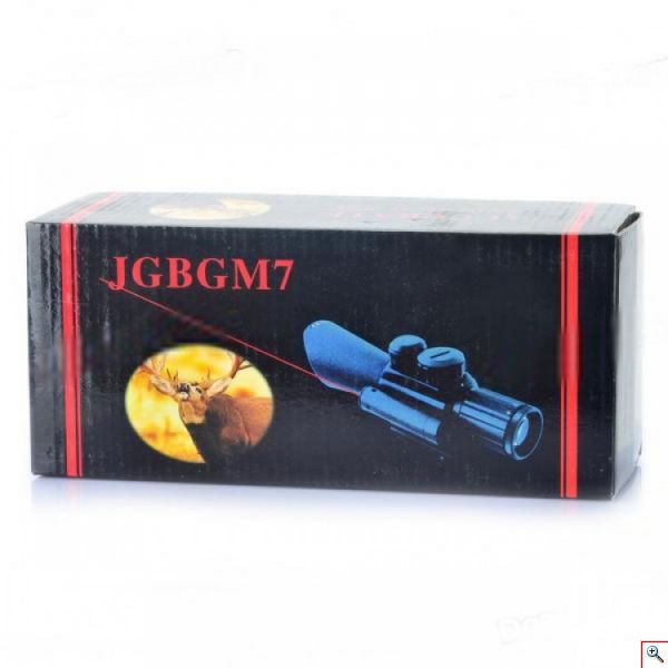 Διόπτρα Μονόκυαλο Σκοπευτικό - Hunting Rifle Scope JGBGM7 Illuminated + Red Laser