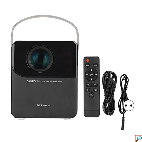 Φορητός Προτζέκτορας-Mini Projector LED Full HD 1080p με Χειριστήριο και Ενσωματωμένο Ηχείο HDMI – AV – USB – Micro SD 