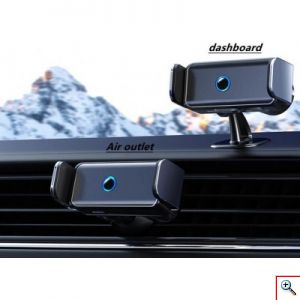 Μεταλλική Ηλεκτρική Βάση Στήριξης Κινητού με Αισθητήρα, Αεραγωγού -Tαμπλώ Αυτοκινήτου JK-660