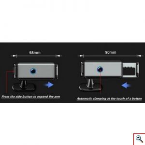 Μεταλλική Ηλεκτρική Βάση Στήριξης Κινητού με Αισθητήρα, Αεραγωγού -Tαμπλώ Αυτοκινήτου JK-660