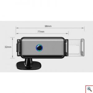 Μεταλλική Ηλεκτρική Βάση Στήριξης Κινητού με Αισθητήρα, Αεραγωγού -Tαμπλώ Αυτοκινήτου JK-660