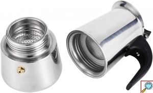 Καφετιέρα 100 mL για Espresso από Ανωξείδωτο Ατσάλι - Hoomei