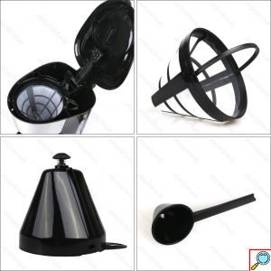 Καφετιέρα Φίλτρου 1000W 1.25L - Για 10 Φλιτζάνια - Aigostar 