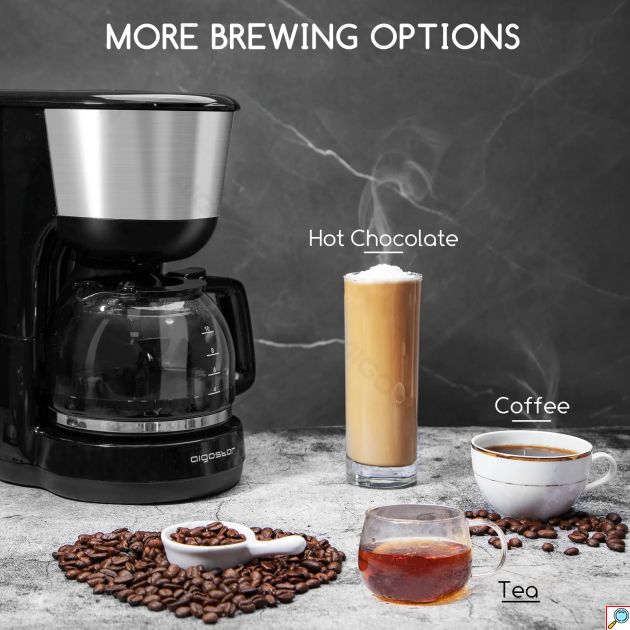 Καφετιέρα Φίλτρου 1000W 1.25L - Για 10 Φλιτζάνια - Aigostar 