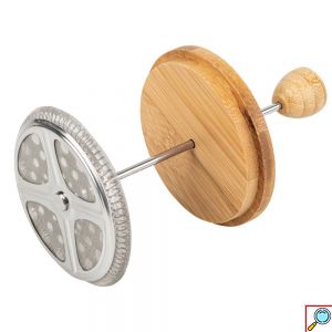 Καφετιέρα Γαλλικού με Έμβολο και Ξύλινο Καπάκι 600 mL