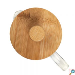 Καφετιέρα Γαλλικού με Έμβολο και Ξύλινο Καπάκι 600 mL