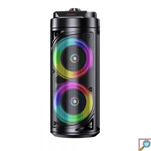 KAKUSIGA Bluetooth Party Speaker με 2×6.5” Ηχεία, RGB Lights και Karaoke Μικρόφωνο