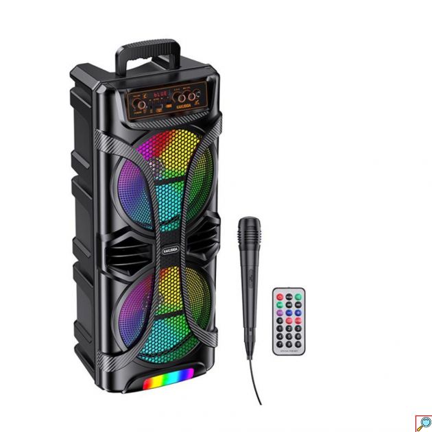 KAKUSIGA Bluetooth Speaker με Subwoofer, LED Lights και TWS – USB/TF/AUX