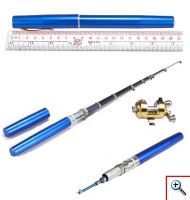 Καλάμι Ψαρέματος σε Μέγεθος Στυλό 104 cm με Μηχανάκι & Πετονιά