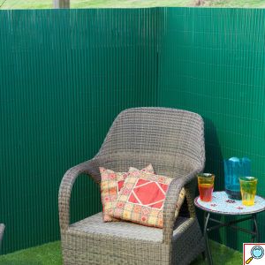 Καλαμωτή Περίφραξη PVC 150 x 500cm Πράσινη 10mm για Κήπο και Μπαλκόνι