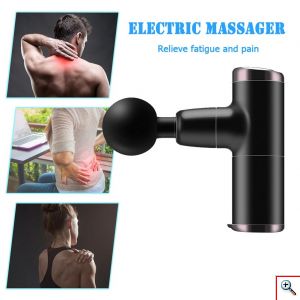 Kaload® Ηλεκτρική Συσκευή Μασάζ με 4 Κεφαλές Ρυθμιζόμενης Ταχύτητας Επαναφορτιζόμενη Fascia Gun Ροζ KH-550