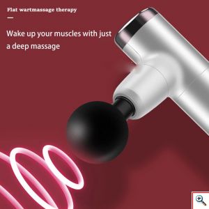 Kaload® Ηλεκτρική Συσκευή Μασάζ με 4 Κεφαλές Ρυθμιζόμενης Ταχύτητας Επαναφορτιζόμενη Fascia Gun Ροζ KH-550