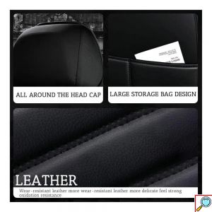 Πλήρες Πολυτελές Σετ Universal Aδιάβροχα Καλύμματα Καθισμάτων Αυτοκινήτου από Δερματίνη 11τμχ σε Διάφορα Χρώματα