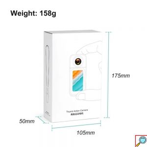 Κάμερα Αντίχειρα WiFi Με Περιστρεφόμενο Φακό - Mini Action Camera 2.7K HD