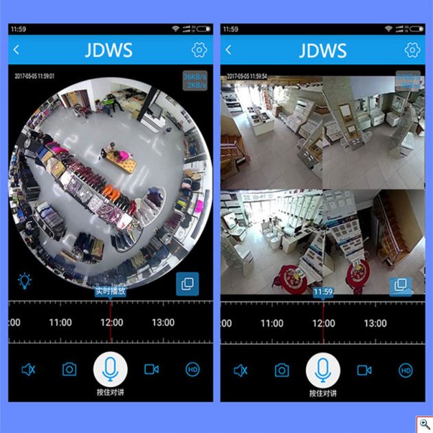 Ασύρματη Κάμερα Οροφής IP Wifi με Ευρυγώνιο Φακό Fish Eye HD 920p Πανοραμικής Θέασης, Αισθητήρα Κίνησης, Ειδοποιήσεις, Baby Monitor Μικρόφωνο & Ηχείο