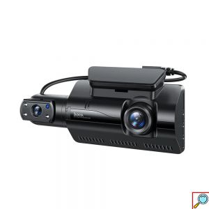Κάμερα Wifi Αυτοκινήτου Διπλή με Καταγραφικό, Περιστρεφόμενο Φακό, Ενσωματωμένο Αισθητήρα και Νυχτερινή Λήψη Hoco Max Μαύρη