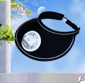 Καπέλο Visor με Επαναφορτιζόμενο Ανεμιστηράκι 3 Ταχυτήτων