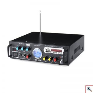 Ενισχυτής Ψηφιακό Ηχοσύστημα Καραόκε 12V-220V MP3 Player με σύνδεση Bluetooth και USB με Τηλεχειριστήριο, BT-339A – Aria Trade