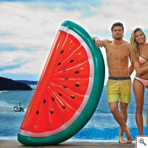 Μεγάλο Φουσκωτό Στρώμα Καρπούζι Θαλάσσης - Πισίνας 185x79cm 